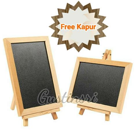 Jual PAPAN TULIS KAPUR PAPAN BOARD KAYU PAPAN MENU KAYU MAINAN EDUKASI