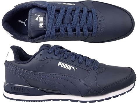 PUMA ST RUNNER V3 BUTY MĘSKIE JOGGER GRANAT SKÓRA 12926662424