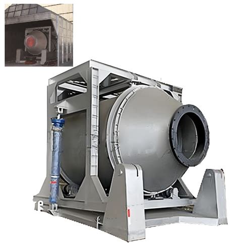 Ton Rotary Aluminum Melting Furnace Gas Fired Rotary Aluminum