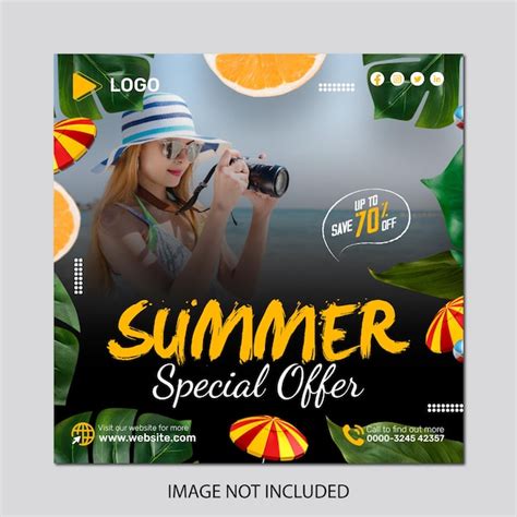 Affiche Pour La Fête De Plage D été Montre Une Femme En Bikini Et Un