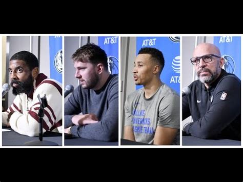 Dallas Mavs Postgame Interview Vs Kings Kyrie Irving Luka Doncic