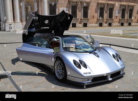 Modena, Italy, June 16, 2023, Pagani sports car parade and technical ...