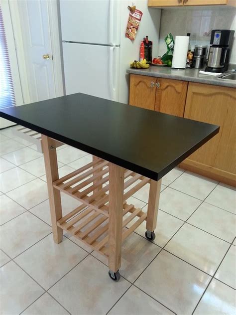 Ikea Hack Make A Portable Kitchen Island Portable Kitchen Island Ikea Kitchen Island