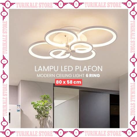 Jual Lampu LED Plafon Modern Ceiling Light 6 Ring 0528 Di Lapak