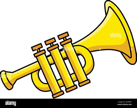 Mardi Gras Trumpet Cartoon Colored Clipart Stock Vector Image Art Alamy