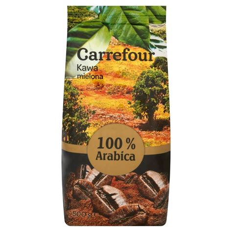 Carrefour Kawa mielona 100 Arabica 500 g Zakupy online z dostawą do