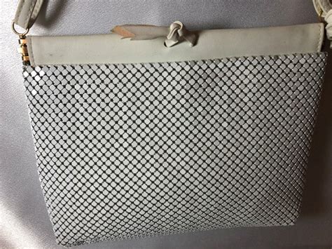 Vintage Whiting And Davis White Mesh Purse Whiting A Gem