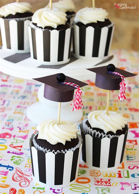 Graduation Cap Cupcake Toppers Easy And Adorable Diy Craft Tutorial