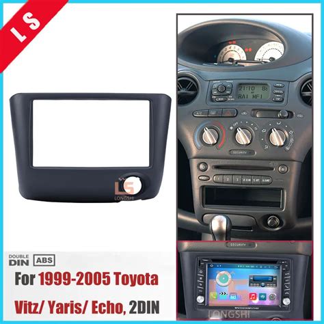 173 98MM Double Din Car Radio Fascia For 1999 2005 Toyota Vitz Yaris