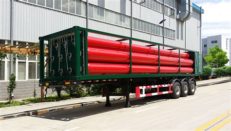 20ft 40ft Mobile Jumbo Tube Skid Hydrogen Container Semi Trailer 20 Mpa