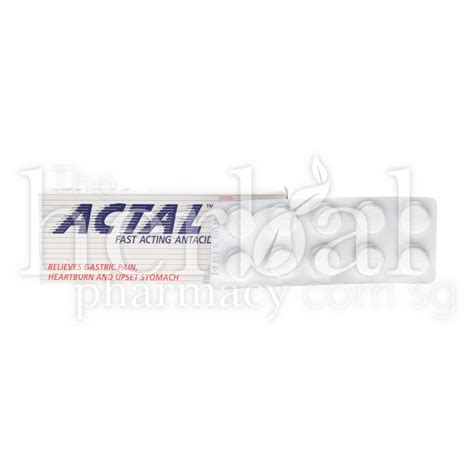 Actal Fast Acting Antacid Tablets Theherbalpharmacy