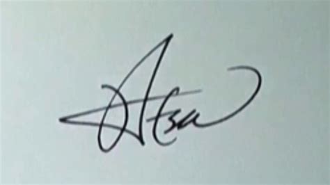 Best Signature with alphabet "A"! - 22 - - YouTube