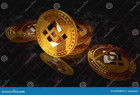 Binance Bnb Stablecoin Cryptocurrency Golden Coin D Illustration