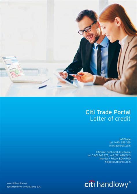 Pdf Citi Trade Portal Letter Of Credit Citibank Bank Handlowy