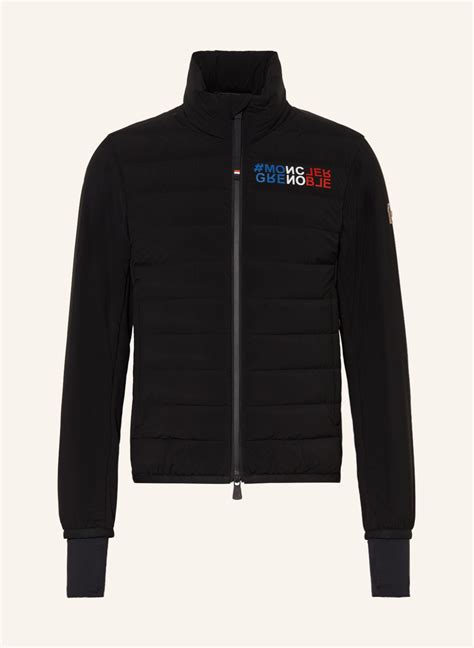 Moncler Grenoble Daunenjacke Crepol Im Materialmix In Schwarz