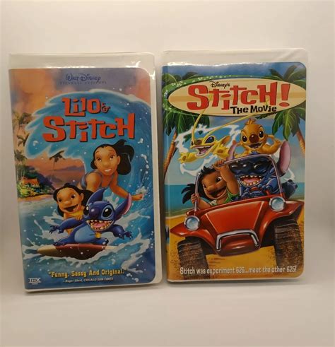 Lilo Stitch Stitch Has A Glitch Vhs Tape Walt Disney Off