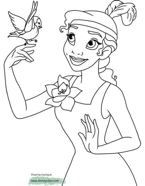 Tiana And Prince Naveen Coloring Pages