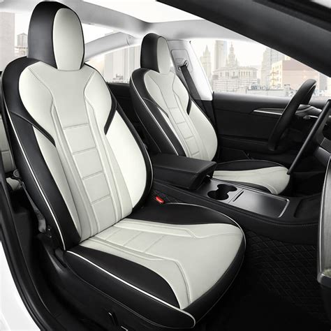 Tesla Leather Car Seat Covers Freesoo