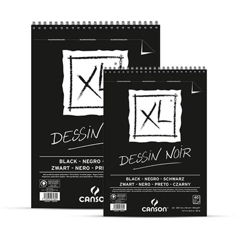 Canson XL Black Paper Sketch Pad 40 Sheet 150Gsm Price in Pakistan Art ...