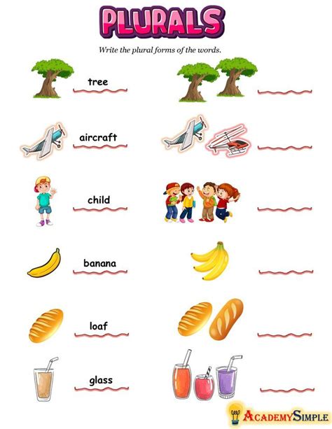 English Grammar Singular Plural Nouns Worksheet Artofit