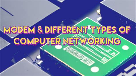 Modem And Networking Different Types Of Computer Network Youtube