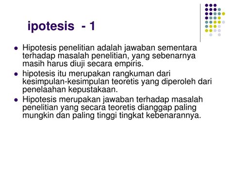 Hipotesis Penelitian Riset