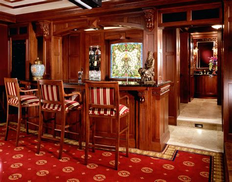 English Pub Bar Traditional Home Bar Minneapolis By Vujovich