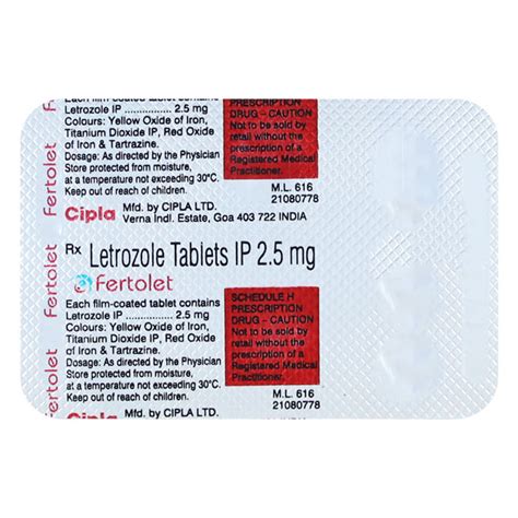 Fertolet 2 5mg Tablet 5 S Price Uses Side Effects Netmeds