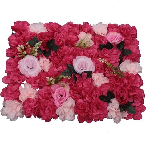 Binelucolu Flower Wall Panel Set 12 Pcs Rose Red