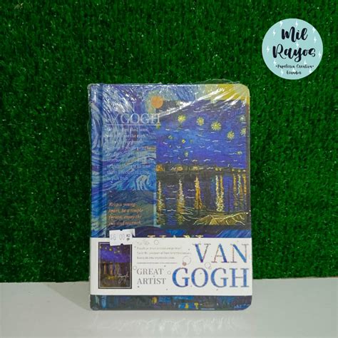 Libreta Mixta Van Gogh Tulipan Azul Paper Garden