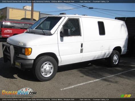 Front 34 View Of 2003 Ford E Series Van E350 Super Duty Armored