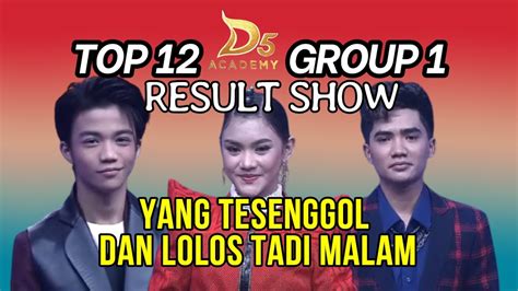 YANG TERSENGGOL TADI MALAM DI KONSER RESULT SHOW TOP 12 GROUP 1 DANGDUT