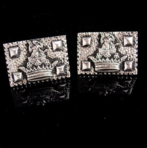 Vintage Nude Mermaid Cufflinks Crown CuffLinks My Gem