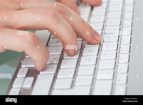 Male Hands Computer Keyboard Hi Res Stock Photography And Images Alamy