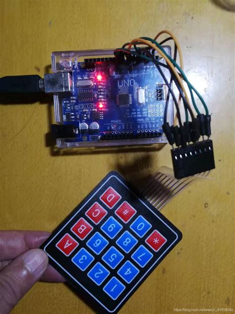 【雕爷学编程】arduino动手做（90） 4x4矩阵薄膜键盘模块keyboard44arduino驴友花雕的博客 Csdn博客