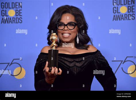 Oprah Winfrey At The 75th Golden Globe Awards Press Room Held At The Beverly Hilton In Beverly