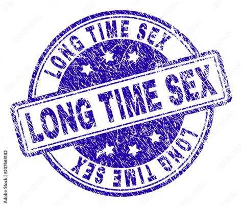 Long Time Sex Stamp Seal Watermark With Distress Texture Designed With Rounded Rectangles And