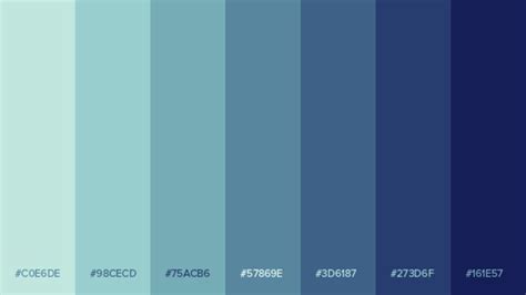 Ocean blues | Color palette design, Hex color palette, Color palette