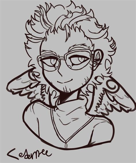 Hawks Fanartbut He Looks Almost Fancy 👀 My Hero Academia Amino