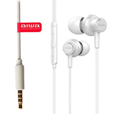 Aiwa Hi Res 35mm In Earphone White Diamond Pc