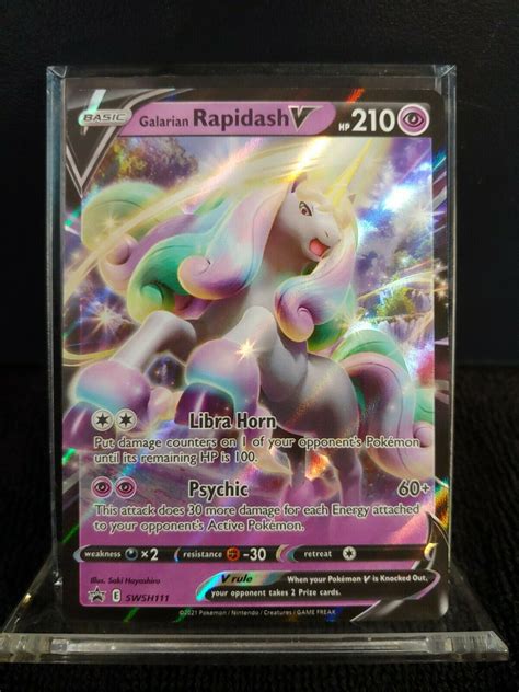 Mavin Galarian Rapidash V SWSH111 Holo Promo Black Star Promo 2021