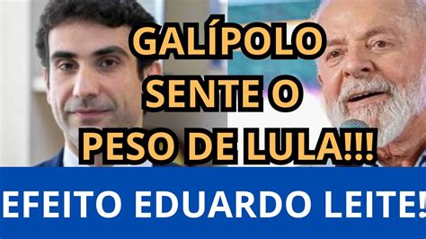 Timo Ap S Detonar Eduardo Leite Galipolo Fica Medo Da F Ria De