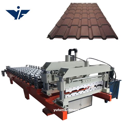 T21 Glazed Tile Forming Machine Making Stepped Roofing Sheet Former