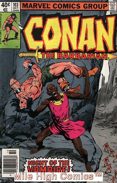 Conan 1970 Series Conan The Barbarian Marvel 103 Newsstand Good