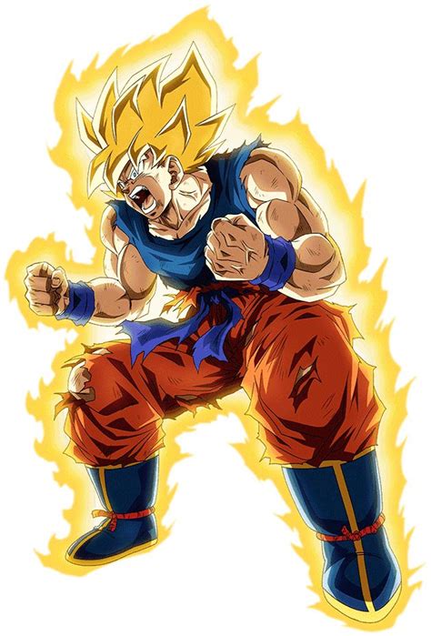 Son Goku SSJ Namek Render 19 Dokkan Battle By Maxiuchiha22 On