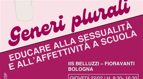 aggiornato Convegno Generi plurali educare alla sessualità e all