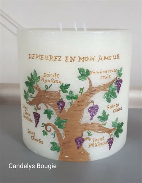 Moi Je suis la vigne Candelys Bougies illustrées et personnalisées