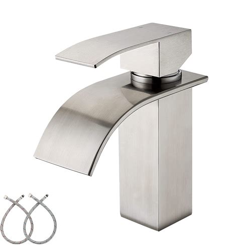 Modern Design Brushed Finish Bathroom Faucet Sus Stainless Steel