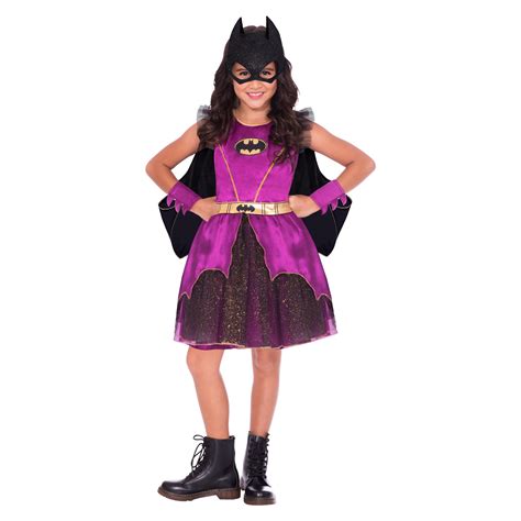 Purple Batgirl Classic Costume Age 8 10 Years 1 Pc Amscan International