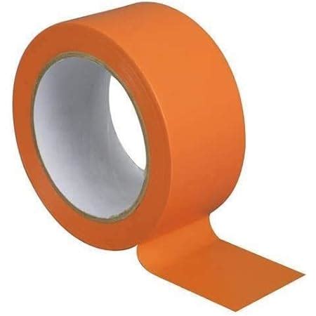 Jembal Lot Rouleaux Rubans Adh Sif Pvc Orange De Chantier M M X